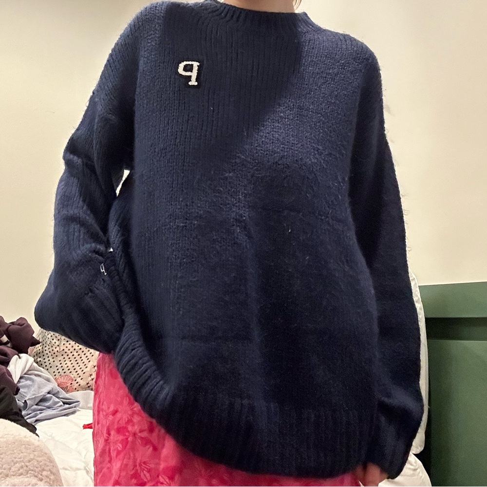 PINK Victoria’s secret Navy Blue Baggy Sweater